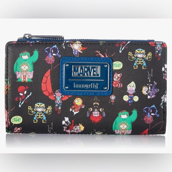 Loungefly Marvel Character Print Wallet - Picture 1 of 7